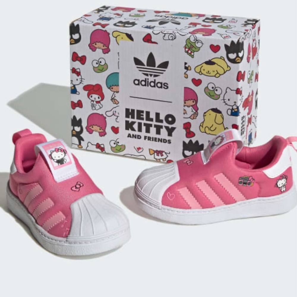 NEW HELLO KITTY ADIDAS SUPERSTARS TODDLER